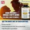 Omega 3 Fish Oil Supplement  2000mg with EPA DHA & Vitamin E  Burpless, Triple Strength Support for Men & Women  120 Easy Swallow Softgels view 4