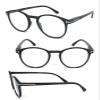 1 Pair Clubmaster Keyhole Round Full Lens Reading Glasses SpringTemple (Black, 2.75) view 1