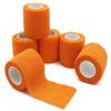 First Aid Bandages Cohesive Wrap Adhesive Self Adherent Tape Colorful (2-Inch, Orange) view 1