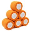 First Aid Bandages Cohesive Wrap Adhesive Self Adherent Tape Colorful (2-Inch, Orange) view 2