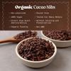 NaturaleBio Cacao Nibs Organic 2 lb. Unsweetened, Non-Alkalized and Pure. Sugar-Free Dark Chocolate Chips Substitute. Non-GMO, Gluten Free, Tested for Heavy Metals. From Raw Cacao Beans view 3