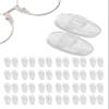 50 x Spectacle/Eye Glass Nose Pads Non Slip, Comfortable, Durable Silicone Tear Drop Shape Push in Suitable for Metal and Plastic Frames (Small) view 1