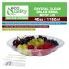 40oz Salad Bowls To-Go with Lids and Cutlery (300 Count) - Clear Plastic Disposable Salad Containers | Lunch, Salads, Fruits, Leak Proof, Airtight, Fresh, Meal Prep, Fork, | Rose Bowl Container (40oz) view 4