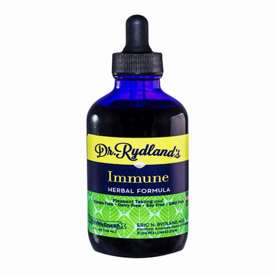 Dr. Rydland's Herbal Supplement | Created by KidsWellness | Safe and Effective for Infants to Adults| Immune | Colds, Flu, Bronchial and Croup Symptoms | 4 Ounce Bottle