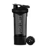 Artoid Mode Fitness Workout Sports Protein Shaker Bottle 24-Ounce, Dual Mixing Technology with Shaker Balls & Mixing Grids Included, Twist and Lock Protein Box Storage Included view 1