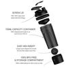 Artoid Mode Fitness Workout Sports Protein Shaker Bottle 24-Ounce, Dual Mixing Technology with Shaker Balls & Mixing Grids Included, Twist and Lock Protein Box Storage Included view 2