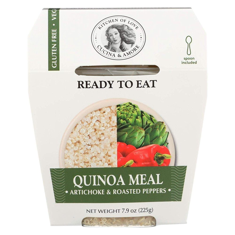 Cucina and Amore Quinoa Meals - Artichoke and Roasted Pepper - Case of 6-7.9 Oz.