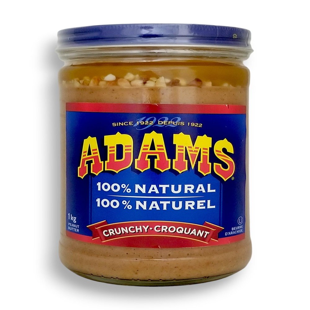 ADAMS Crunchy Peanut Butter, 1 KG