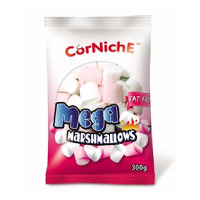 Corniche Mega Marshmallows 300g (Red, 9 Pack)