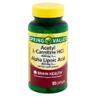 Spring Valley Acetyl L-Carnitine HCl Alpha Lipoic Acid Dietary Supplement Capsules, 50 Count (2 Pack)