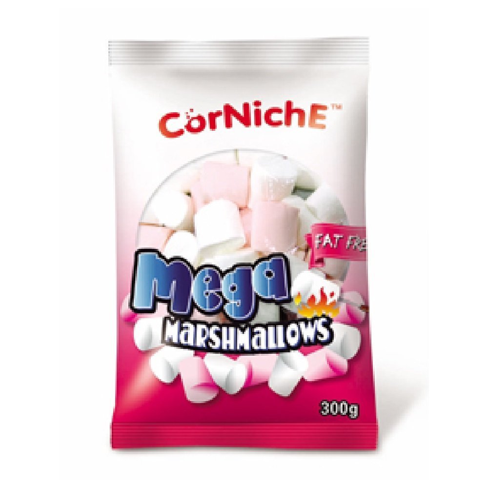 Corniche Mega Marshmallows 300g (Red, 12 Pack)