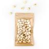 100 Bags/Pack Clear Front Kraft Paper Back with Round Hang-hole Food Safe Resealable Packagaing Bags (7.1" x 10.2", Clear/Kraft) view 1
