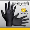 Raven Powder Free Nitrile Disposable Gloves 7 Mil - XL Latex Free, Chemical + Puncture Resistant, Textured Grip, Single Use for Automotive, Industrial, Janitorial, MRO, Food Service 66519 view 3