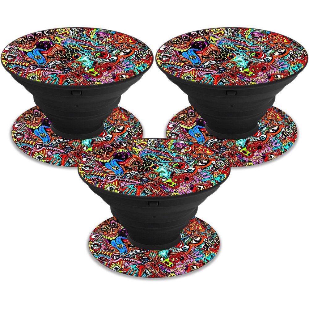 MightySkins Skin Compatible with PopSocket PopSocket - Acid Trippy | Protective, Durable, and Unique Vinyl Decal wrap Cover | Easy to Apply, Remove, and Change Styles | Made in The USA