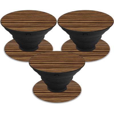 MightySkins Skin Compatible with PopSocket PopSocket - Dark Zebra Wood | Protective, Durable, and Unique Vinyl Decal wrap Cover | Easy to Apply, Remove, and Change Styles | Made in The USA