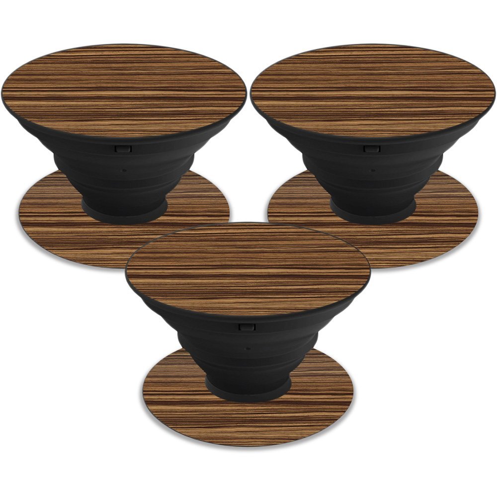 MightySkins Skin Compatible with PopSocket PopSocket - Dark Zebra Wood | Protective, Durable, and Unique Vinyl Decal wrap Cover | Easy to Apply, Remove, and Change Styles | Made in The USA
