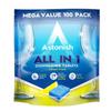 Astonish All In 1 Dishwasher Tablets - Household Cleaner Removes Grease, Grime, & Surface Stains - Dishwasher Soap with Salt & Rinse Aid, Cruelty Free Dishwasher Detergent, Lemon Fresh, 100 Pack view 1