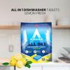Astonish All In 1 Dishwasher Tablets - Household Cleaner Removes Grease, Grime, & Surface Stains - Dishwasher Soap with Salt & Rinse Aid, Cruelty Free Dishwasher Detergent, Lemon Fresh, 100 Pack view 4