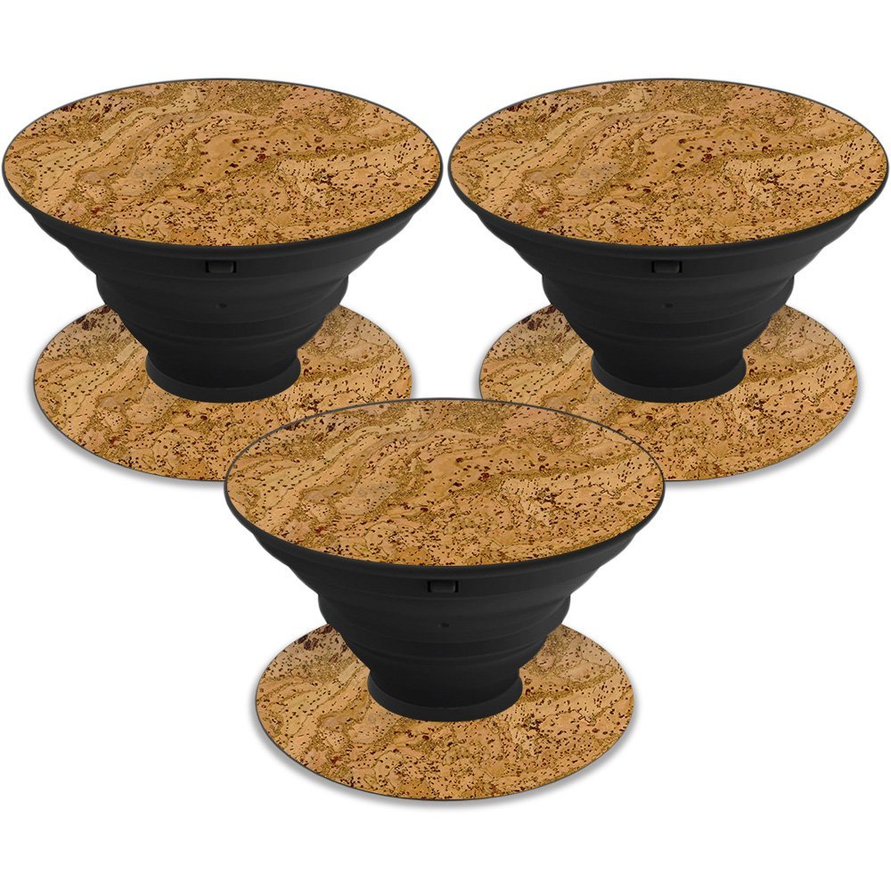 MightySkins Skin Compatible with PopSocket PopSocket - Cork | Protective, Durable, and Unique Vinyl Decal wrap Cover | Easy to Apply, Remove, and Change Styles | Made in The USA