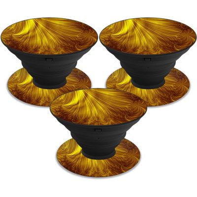 MightySkins Skin Compatible with PopSockets (3 Pack) - Golden Locks | Protective, Durable, and Unique Vinyl Decal wrap Cover | Easy to Apply, Remove, and Change Styles | Made in The USA