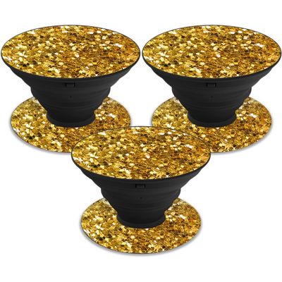 MightySkins Skin Compatible with PopSocket PopSocket - Gold Chips | Protective, Durable, and Unique Vinyl Decal wrap Cover | Easy to Apply, Remove, and Change Styles | Made in The USA
