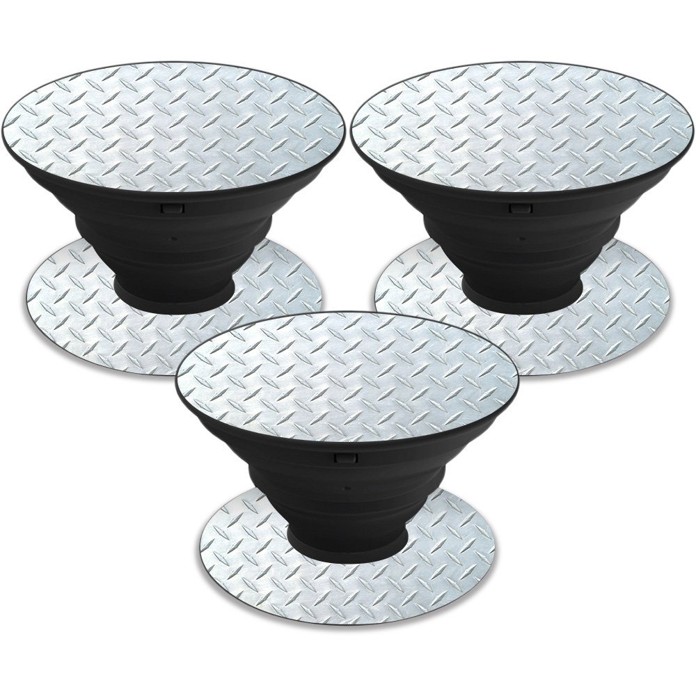 MightySkins Skin Compatible with PopSocket PopSocket - Diamond Plate | Protective, Durable, and Unique Vinyl Decal wrap Cover | Easy to Apply, Remove, and Change Styles | Made in The USA