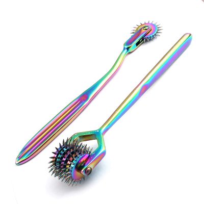 Precise Canada: Set of 2 Wartenberg Neurological Pin Wheel Pinwheel 1 & 5 Head Diagnostic Multi Color RainbowL8
