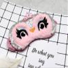 Aimeely Super Cute Soft Owl Sleeping Eye Shade Sequins Animals Eye Mask with Ice Bag Pink view 3