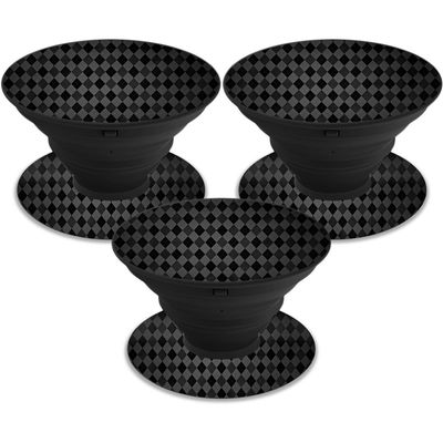 MightySkins Skin Compatible with PopSocket PopSocket - Black Argyle | Protective, Durable, and Unique Vinyl Decal wrap Cover | Easy to Apply, Remove, and Change Styles | Made in The USA