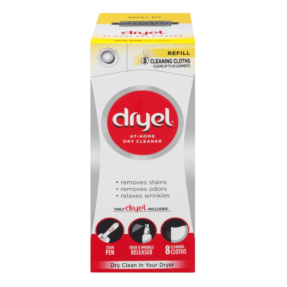 Dryel At-Home Dry Cleaner Refill Kit, 8 Cloths