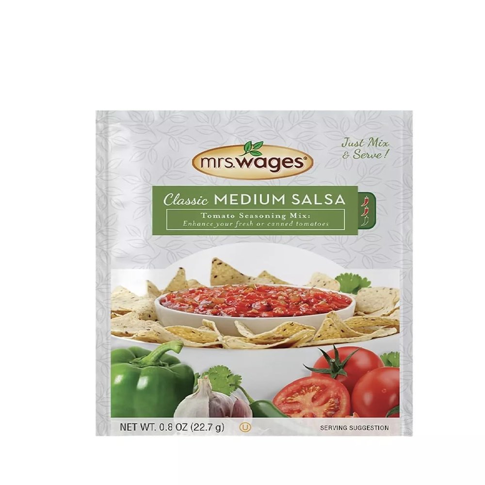 Mrs. Wages ALL NATURAL Classic Salsa Mix, .8-Ounce Pouches (VALUE Pack of 6 Pouches)