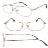 1 Pair Metal Frame Large Aviator Full Lens (Not Bifocal) Reading Glasses (Gold, 1.00) view 1