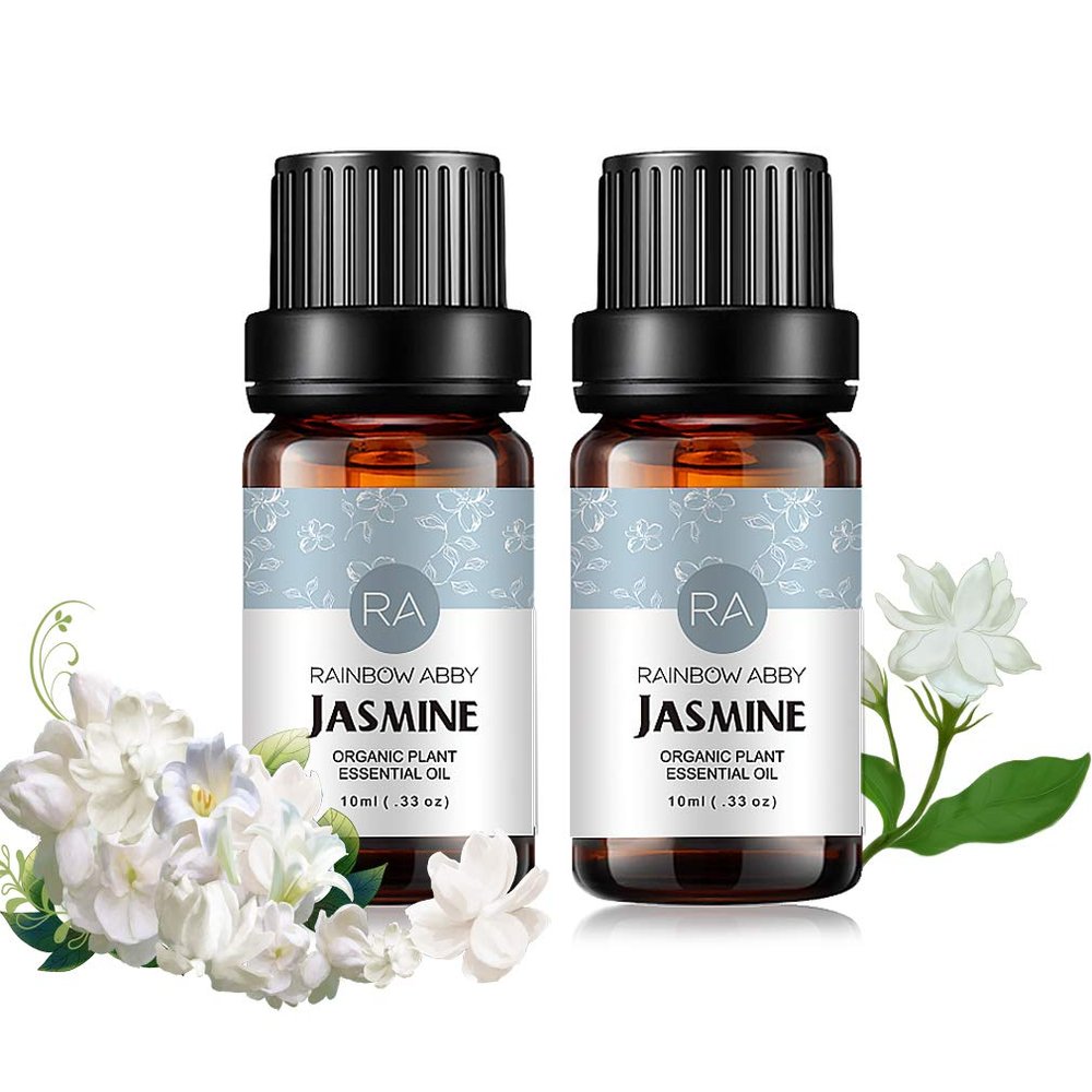 2-Pack Jasmine Essential Oil 100% Pure Orangic Aroma Plant Essential Oils Set for Diffuser - 2x10ML