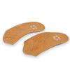 3/4 Leather Orthotic Inserts with Metatarsal Pad, Arch Support Insoles Shoe and Padding at The Heel for Men and Women view 2
