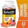 Airborne 750mg Vitamin C Immune Support Supplement Gummies for Adults, Assorted Fruit Flavor, Gluten Free Crafted Blend with Powerful Antioxidants Vitamins A C & E, 63 Gummies (3 Pack) view 2