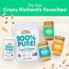 Crazy Richards - 100% All-Natural Peanut Powder, Powdered Peanut Butter, No Sugar Added, Non-GMO, Vegan Resealable Jar Pack of 1 x 6.5oz view 3