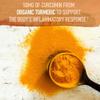 Garden of Life Organics Turmeric Booster Inflammatory Response Powder - 30 Servings, 50mg Curcumin (95% Curcuminoids) & Probiotics, Organic Non-GMO Vegan & Gluten Free Herbal Supplements view 2