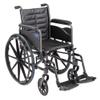 Invacare Tracer EX2 Wheelchair for Adults | Standard Folding | 18 Inch Seat | Footrests & Full Arms view 1