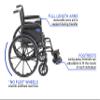 Invacare Tracer EX2 Wheelchair for Adults | Standard Folding | 18 Inch Seat | Footrests & Full Arms view 2