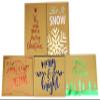 10 Pack Christmas Kraft Gift Boxes and Tissue Paper Bundle with Foil Designs view 4