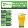 Clear Plastic Disposable Cups with Lids and Smoothie Straws 250 count - 14 oz (ounces) Clear PET Cup for Smoothies, Protein Shakes, Bubble Tea, Iced Coffee, Boba, Fresh Juice, Meal Prep, Party Cup view 4