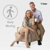 15-20 mmHg, Soft, Knee, OT, Short, Cinnamon view 3
