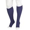Juzo Soft 2001 Knee-High 20-30 mmHg Open Toe Compression Stocking with Silicone Top Band - Men & Women, Short, 2 (II), Navy view 1