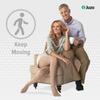 Juzo Soft 2001 Knee-High 20-30 mmHg Open Toe Compression Stocking with Silicone Top Band - Men & Women, Short, 2 (II), Navy view 3