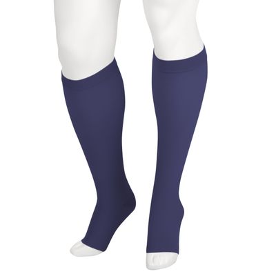 15-20 mmHg, Soft, Knee, OT, Silicone, Navy