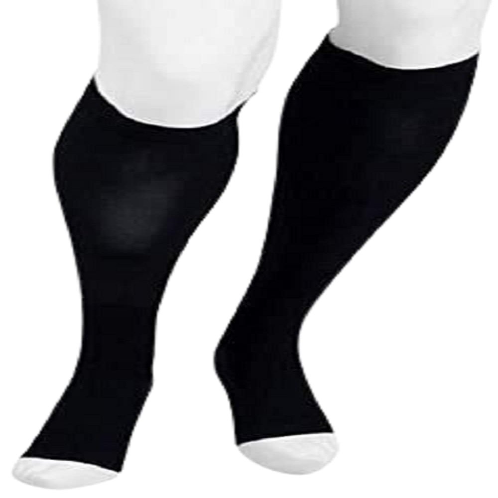 20-30 mmHg, Dual Stretch, Knee, OT, Short, Black