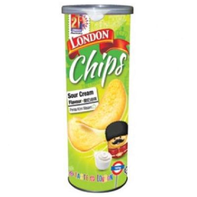 Lonbisco London Potato Chips 160g (Sour Cream, 12 Can)