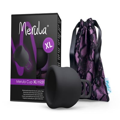Merula Cup XL Midnight (Black) - The Menstrual Cup for Those Very Heavy Days