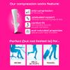 5 Pairs Dr. Motion Therapeutic Graduated 8-15mmHg Compression Women's Knee-hi Socks (Pack-Black) view 3