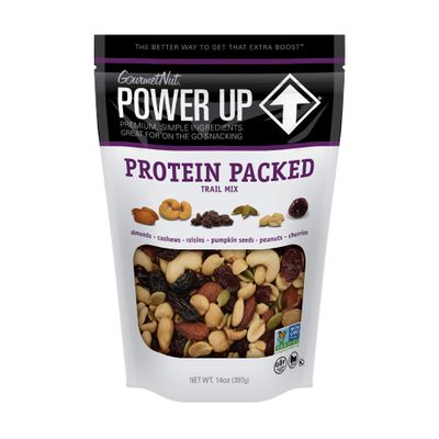 Power Up Trail Mix, Protein Packed Trail Mix, Non-GMO, Vegan, Gluten Free, No Artificial Ingredients, Gourmet Nut, 14 Ounce Bag